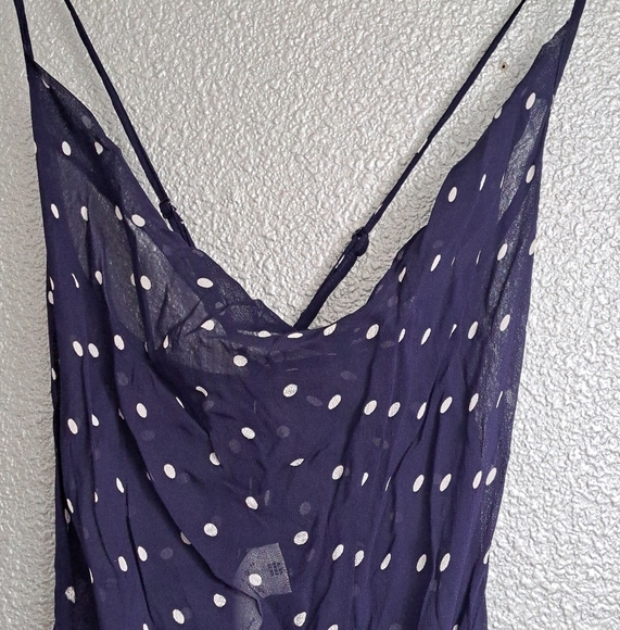 ASOS Navy Blue Polka Dot Jumpsuit    Size 8 - Picture 2 of 8